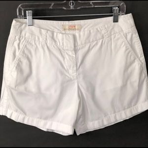 J Crew Chino Shorts white size 6